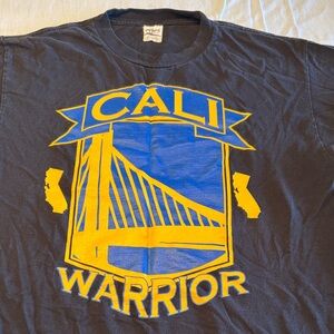 CALI WARRIOR Golden Bridge Graphic Tee - Black & Gold , L , $11